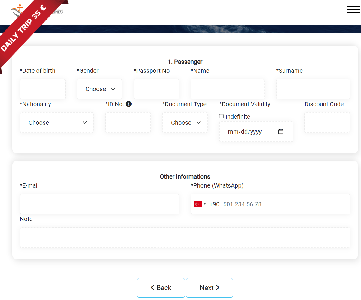 Покупка билета на Кастелоризон через турагентство